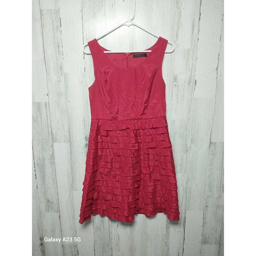NWT Women's THE LIMITED Event Size 6 Red Ruffled Spring Summer Dress Ladies